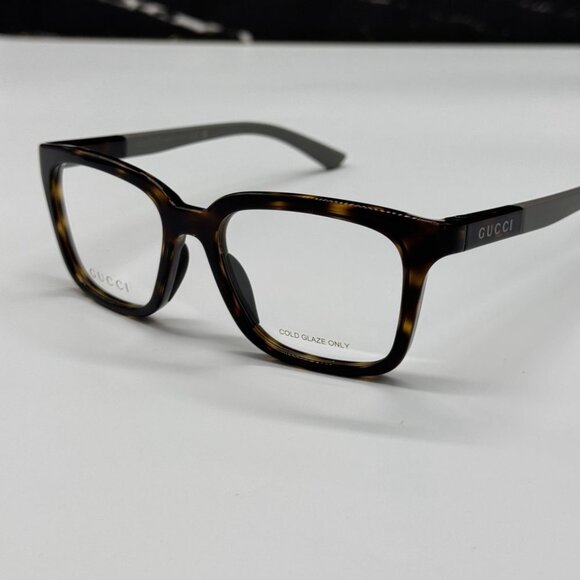 NEW GG1738O 002 GUCCI EYEGLASSES HAVANA/GREY MEN EYEWEAR GUCCI - Picture 1 of 11
